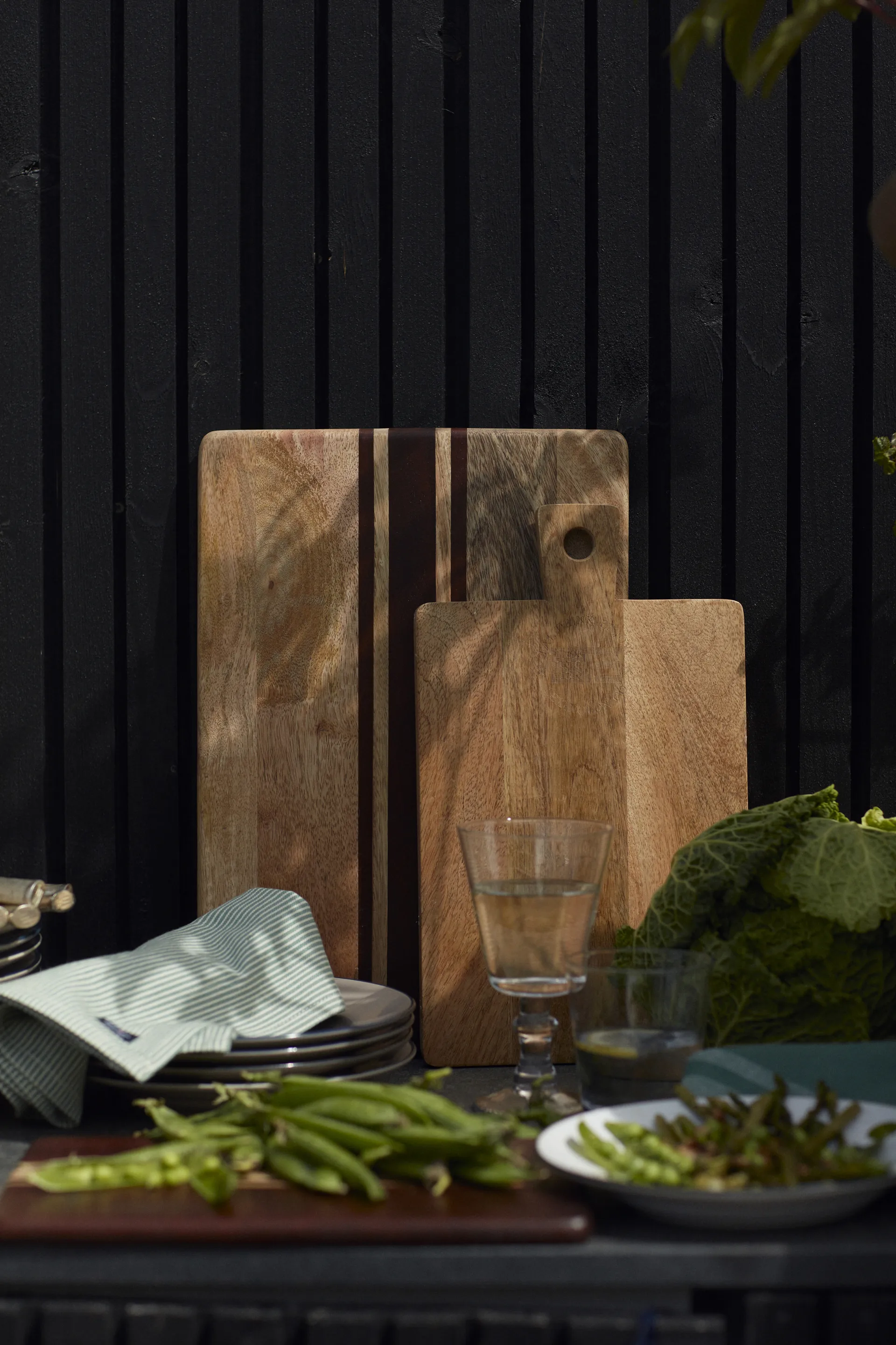 Wood Serving Board Stripes, 40 x 28 cm Lexington