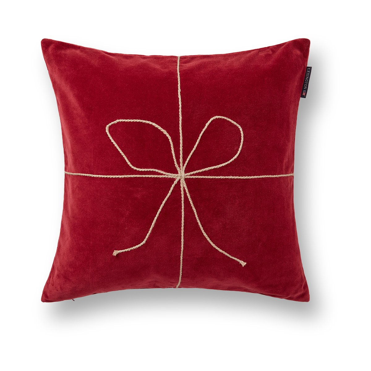 Bilde av Lexington Wrapped velvet putetrekk 50x50 cm Rød