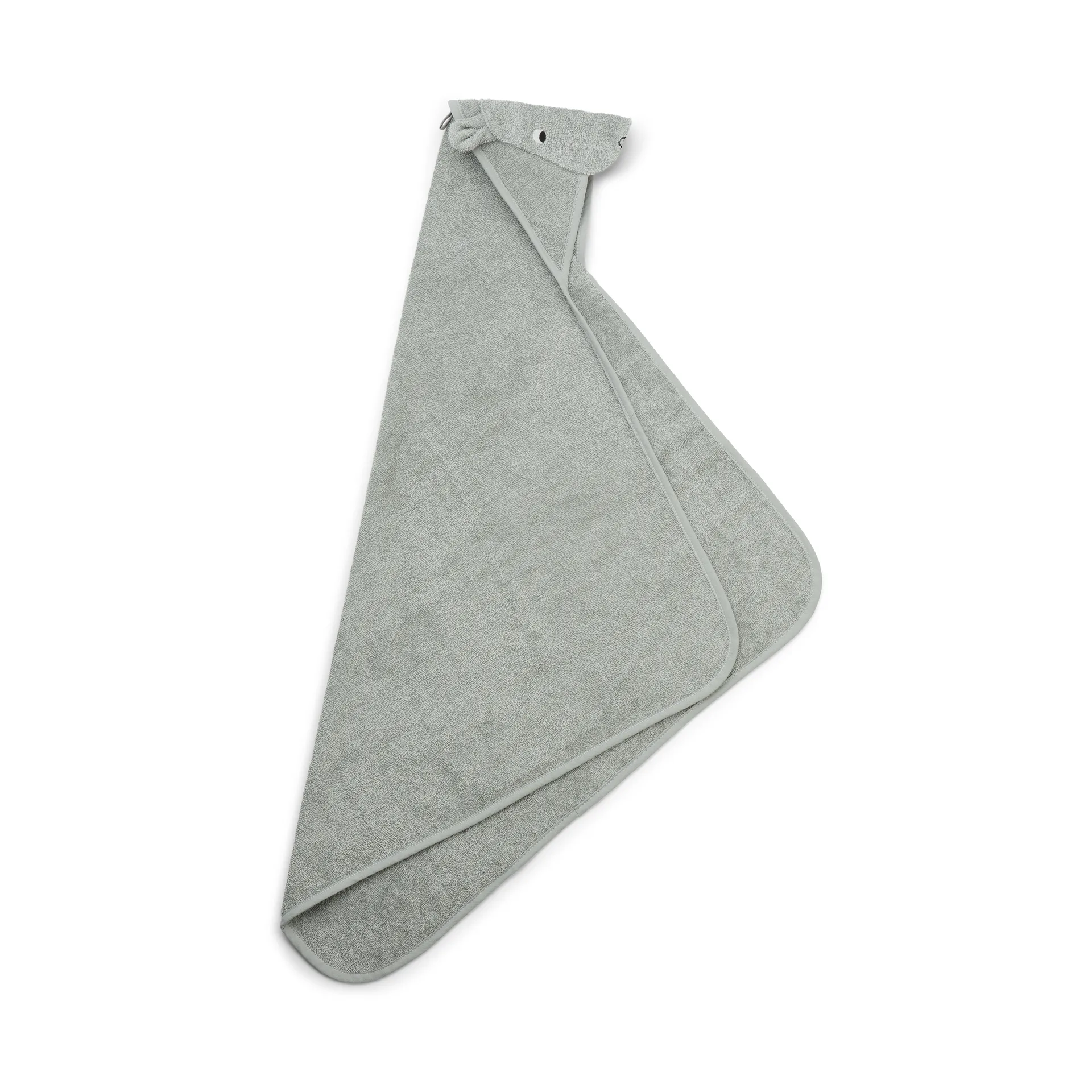 Albert badehåndkle med hette 70x70 cm, Hippo dove blue Liewood