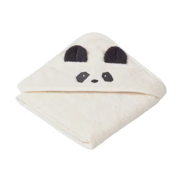 Albert badehåndkle med hette 70x70 cm - Panda creme de la creme - Liewood
