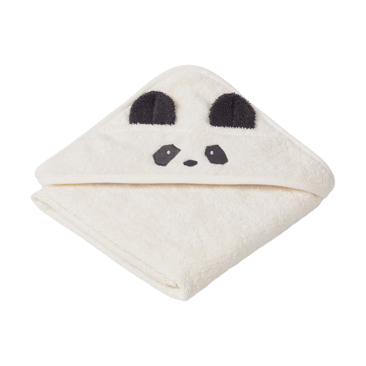 Albert badehåndkle med hette 70x70 cm - Panda creme de la creme - Liewood