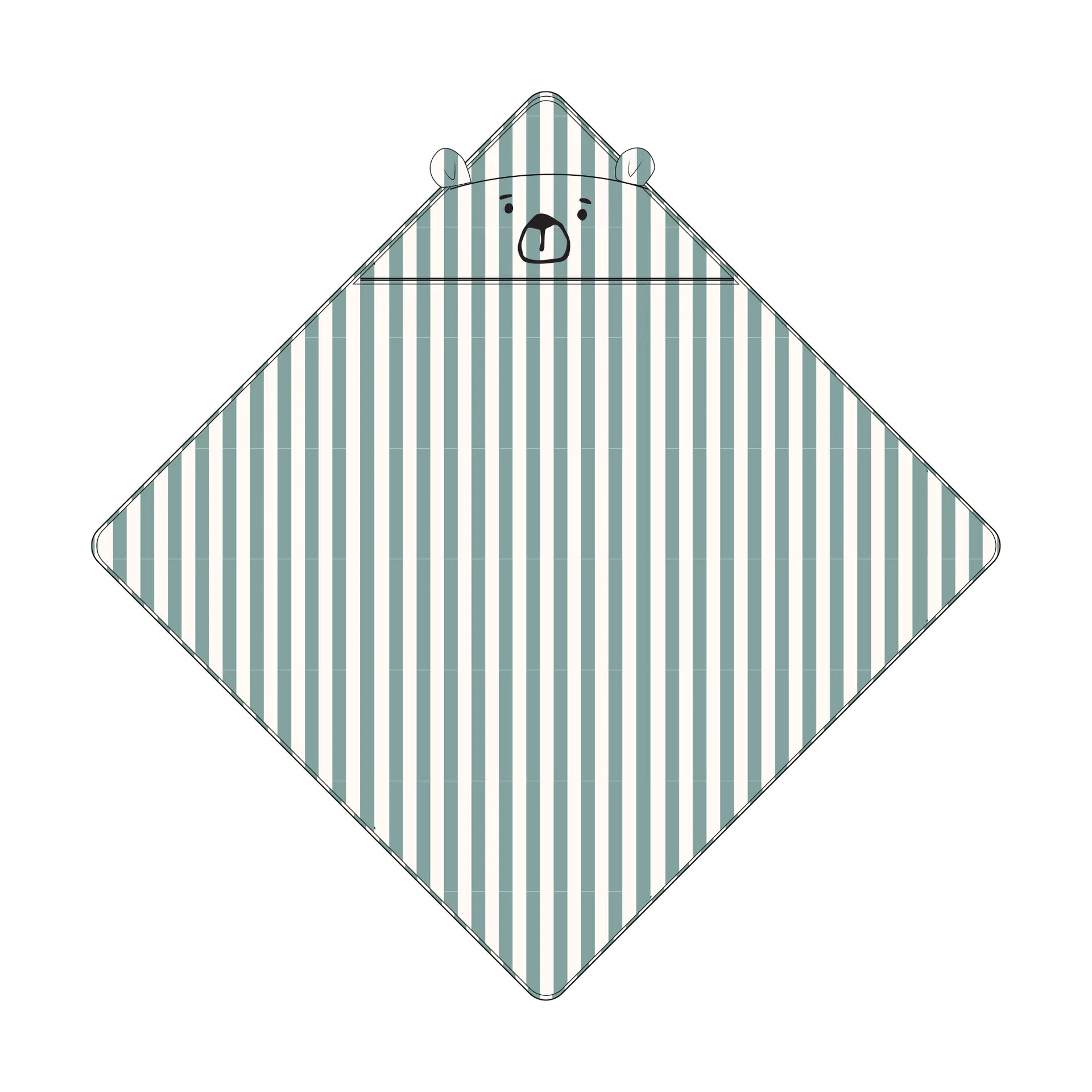 Albert hettehåndkle 70x70 cm, Peppermint-creme de la creme Liewood