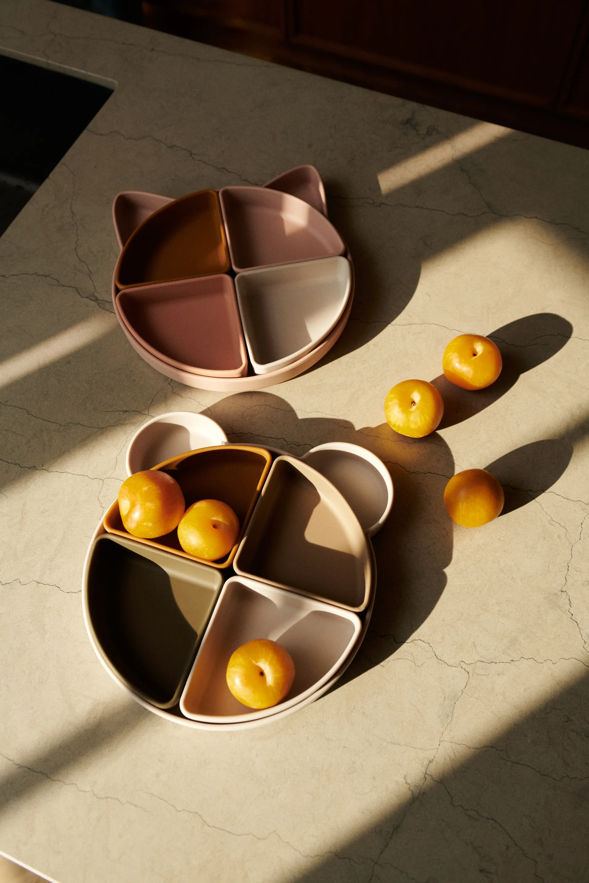 Arne barnetallerken + 4 boller, Mr bear sandy multi mix Liewood