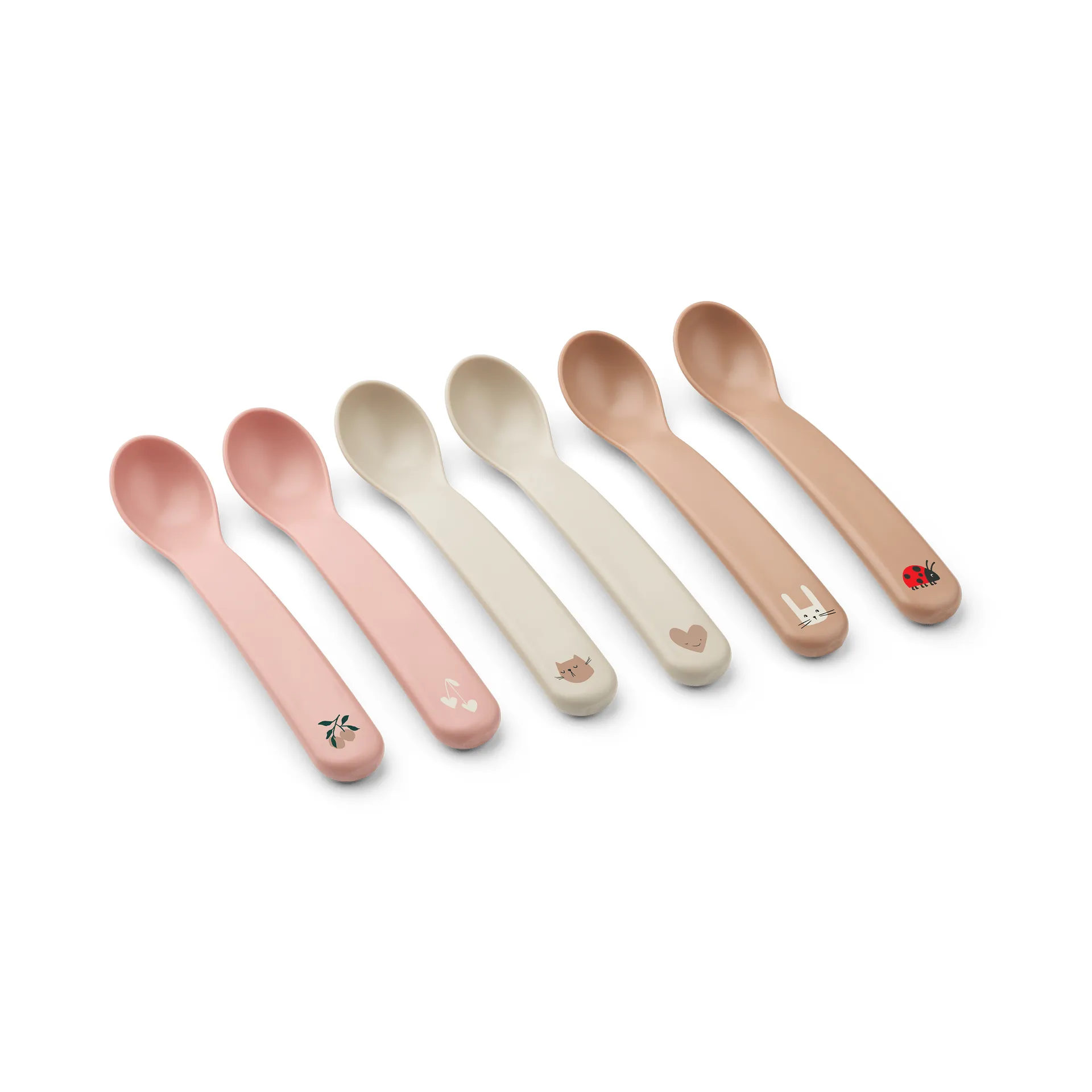 Auste skje 6-pakning, Rose Blush Mix Liewood