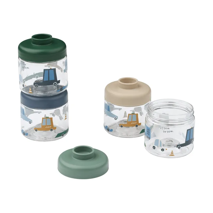 Dominique barnematglass 100 ml 4-pakning - Cars-Sandy - Liewood
