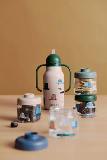 Dominique barnematglass 100 ml 4-pakning - Cars-Sandy - Liewood