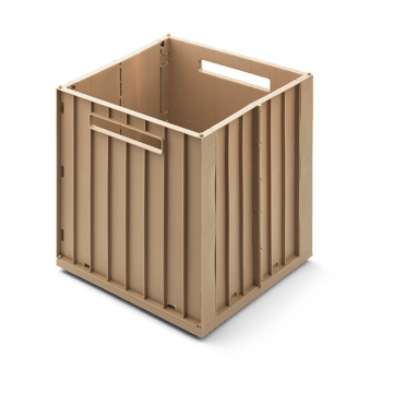 Elijah oppbevaringsboks med lokk 31x31 cm - Oat - Liewood