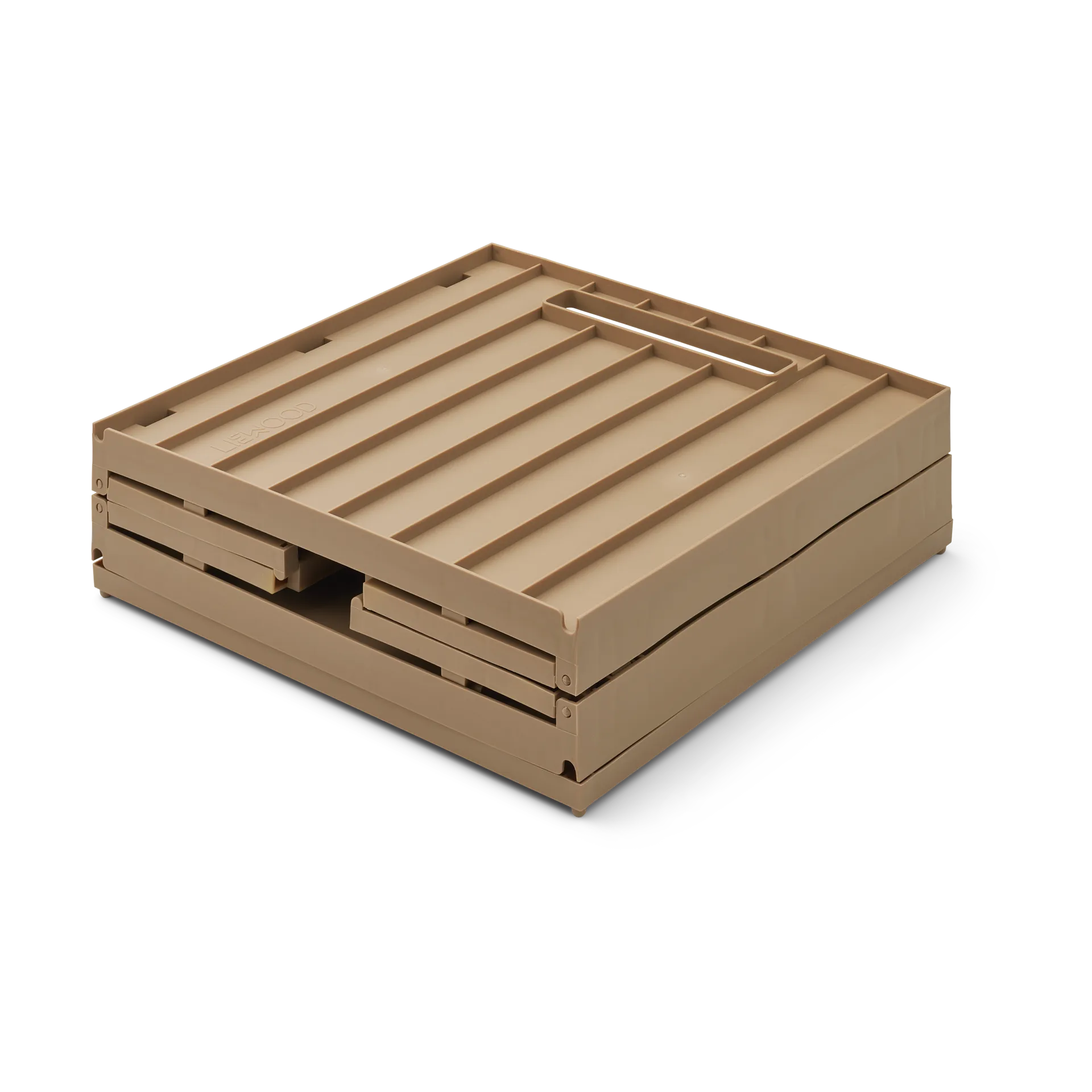 Elijah oppbevaringsboks med lokk 31x31 cm, Oat Liewood