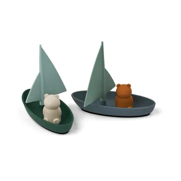 Ensley badeleke båter 2 deler - Whale blue multi mix - Liewood