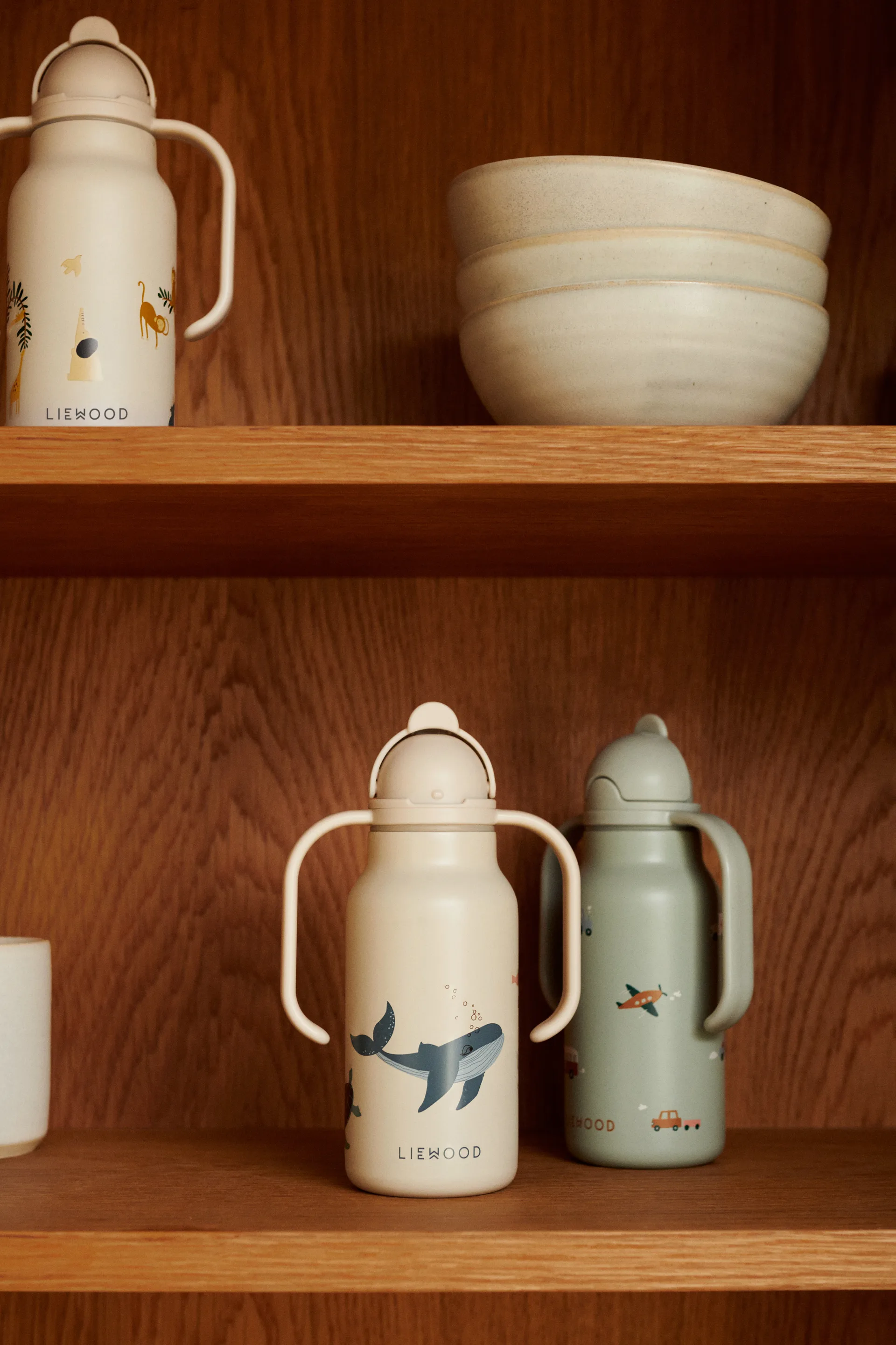 Falk vannflaske 35 cl, Vehicles-dove blue mix Liewood