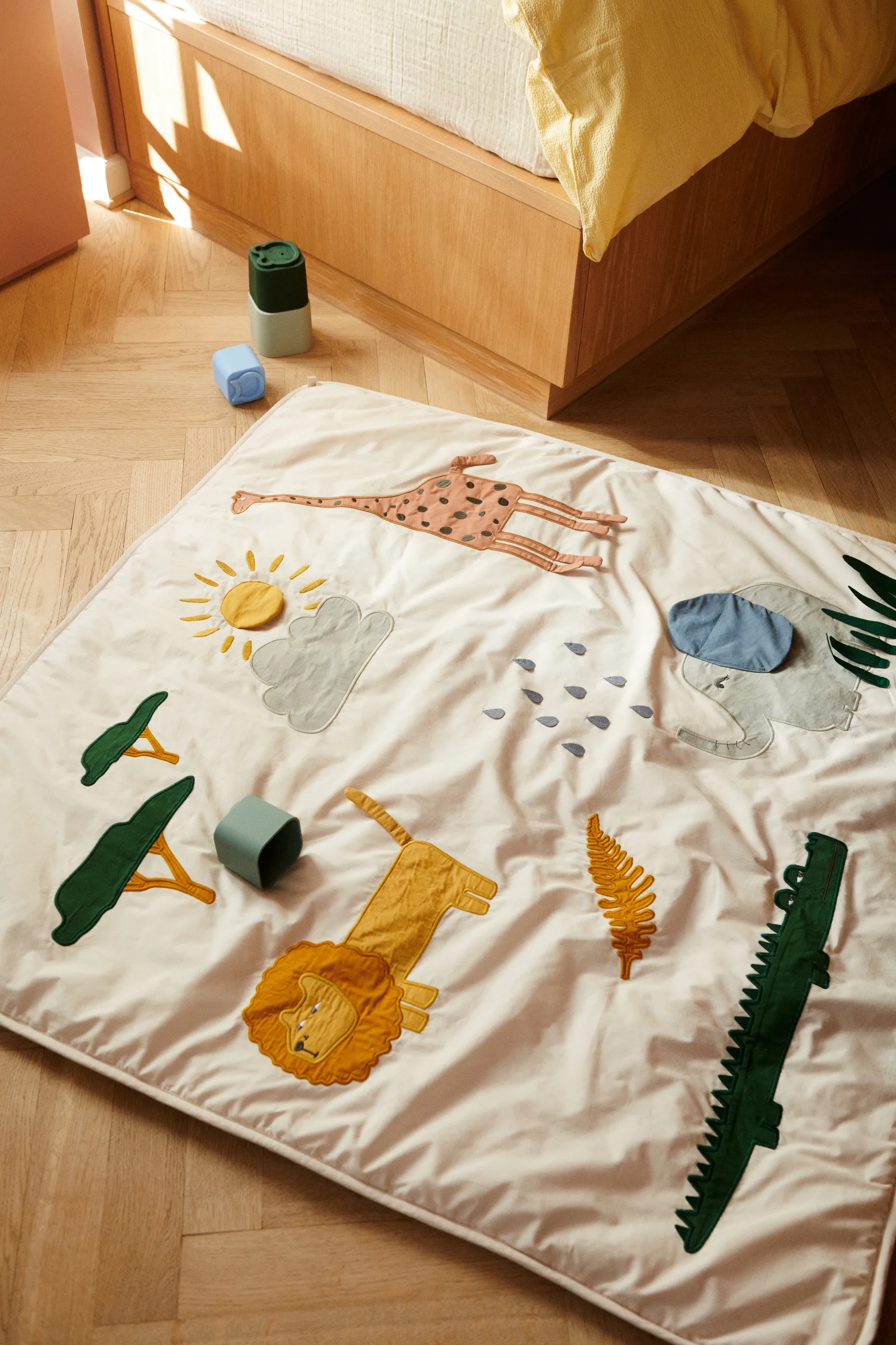 Glenn teppe 110x110 cm, Safari sandy mix Liewood