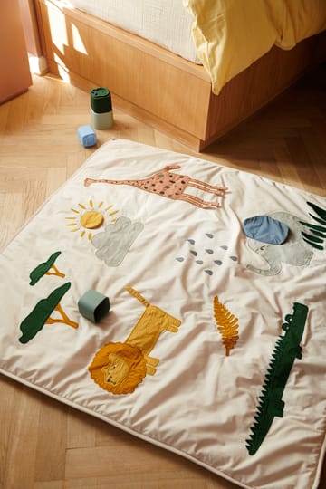 Glenn teppe 110x110 cm - Safari sandy mix - Liewood