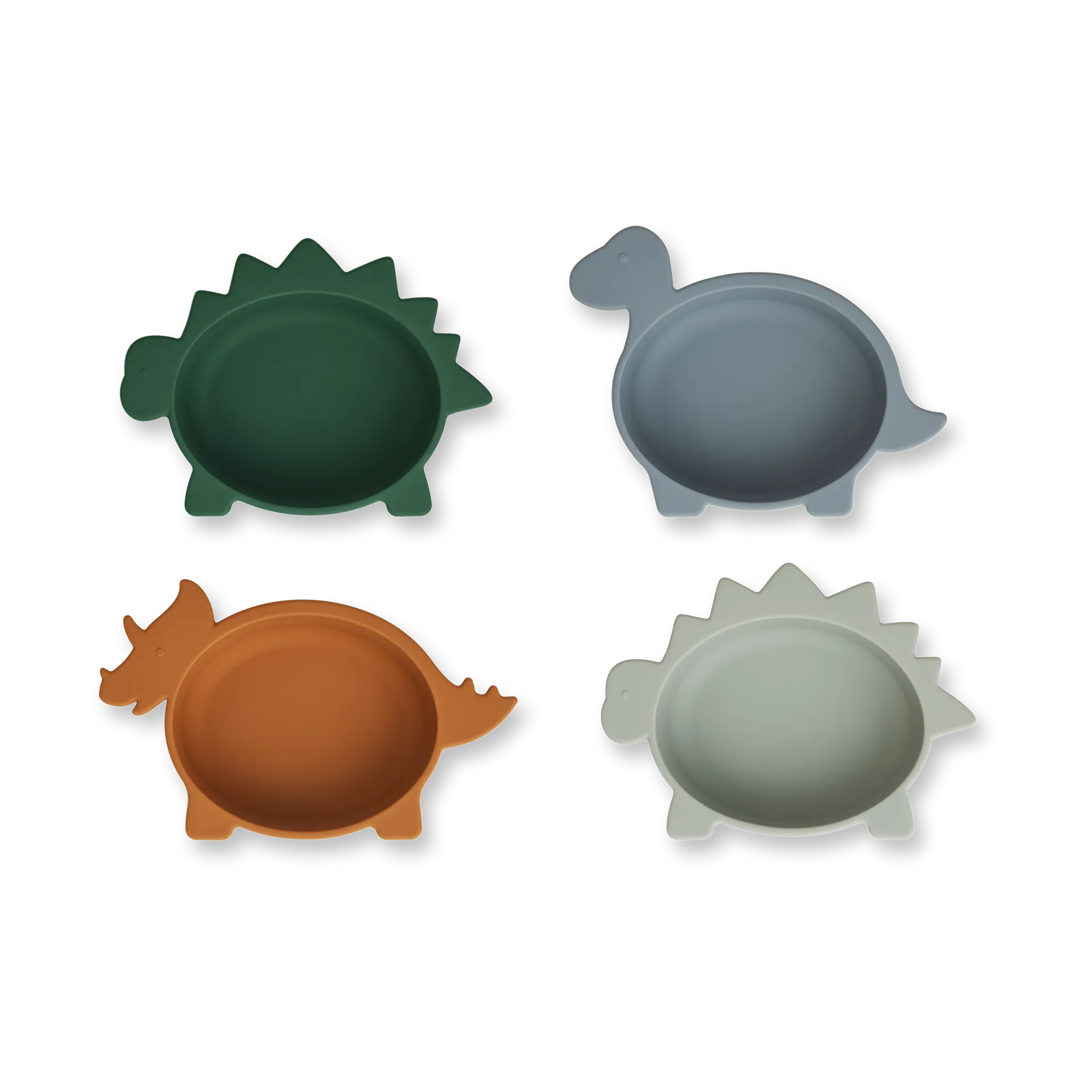 Iggy silikonbolle 4 deler, Dino blue multi mix Liewood