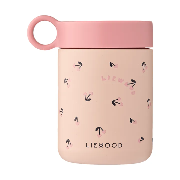 Kiani printed termos - Mini cherry heart-rosey - Liewood