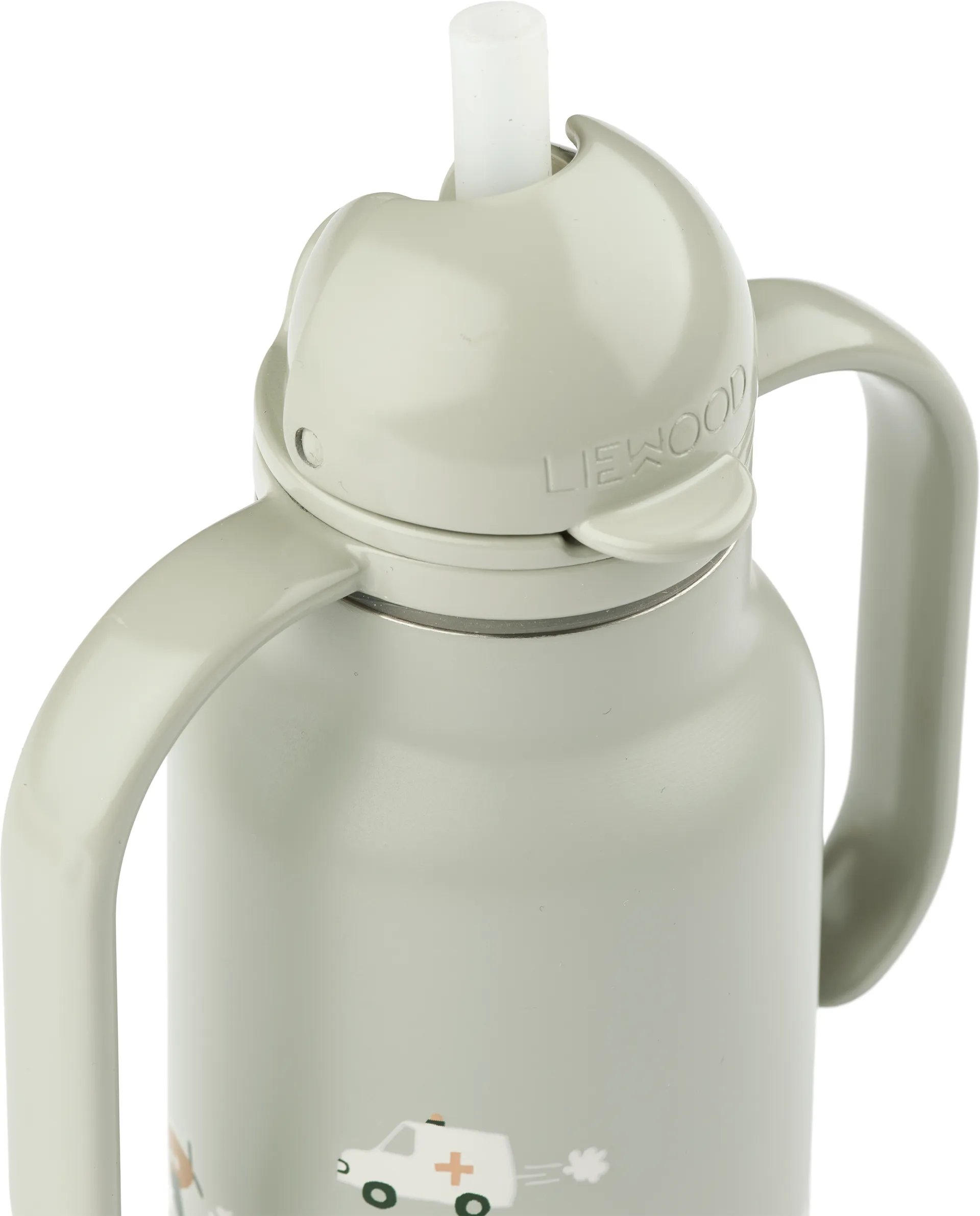 Kimmie vannflaske 25 cl, Vehicles-Dove blue Liewood