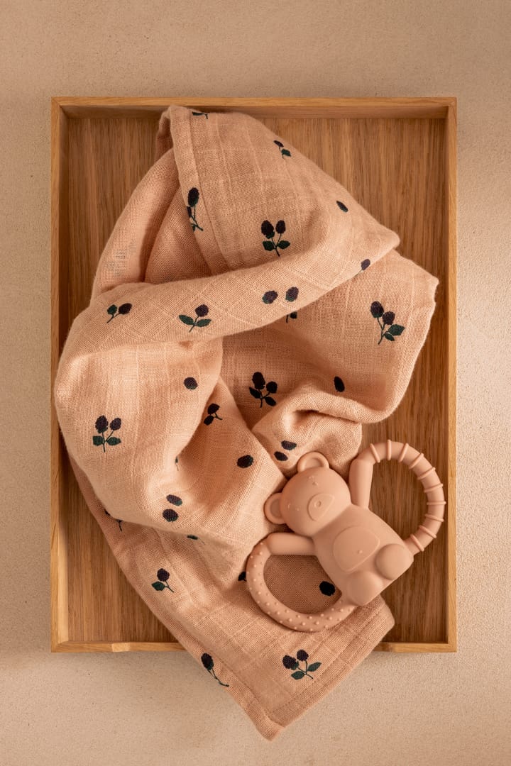 Lewis muslinpledd 2-pakning 65x65 cm, Mini Berry-Pale tuscany Liewood