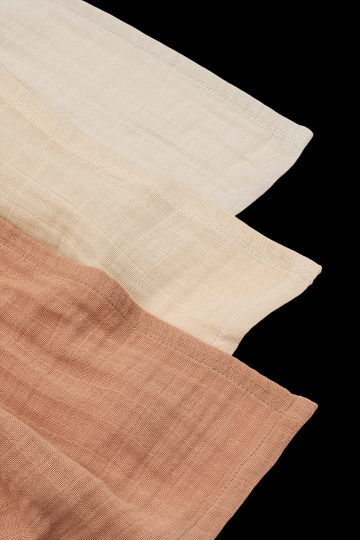 Lewis musselin teppe 3 deler 65x65 cm, Tuscany rose mix Liewood