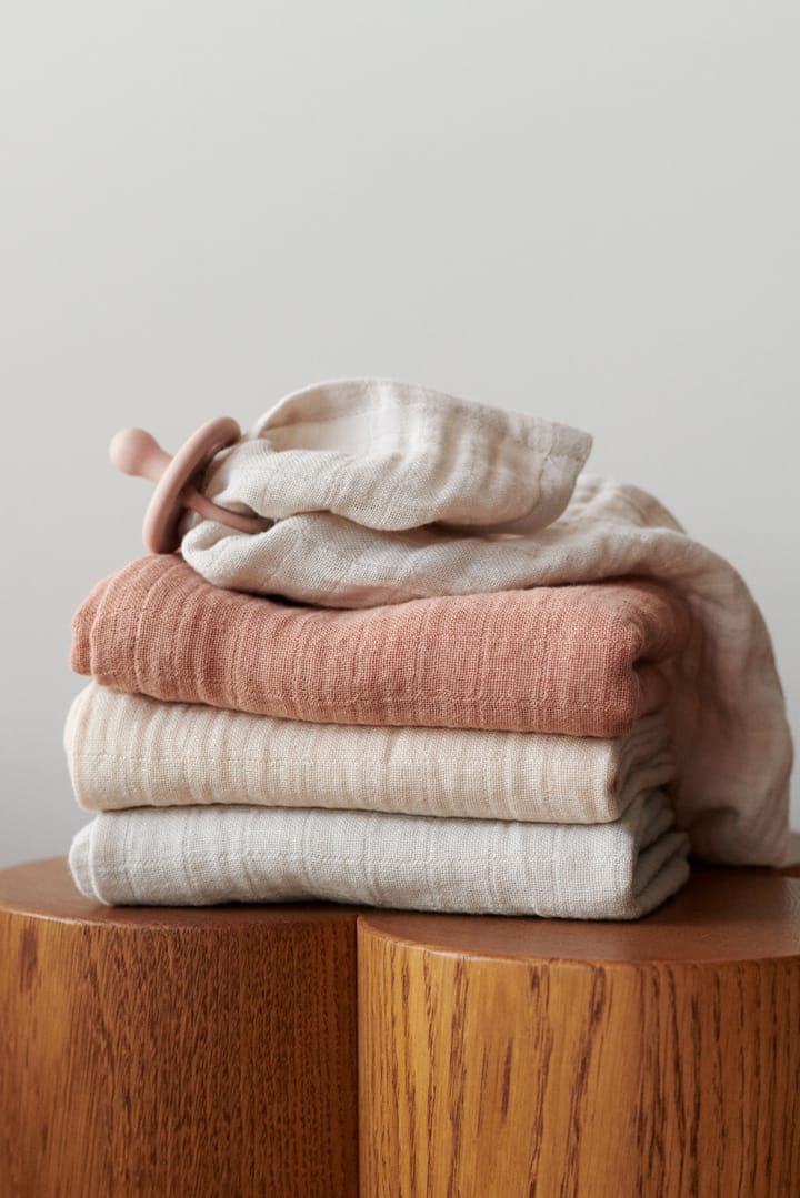 Lewis musselin teppe 3 deler 65x65 cm, Tuscany rose mix Liewood