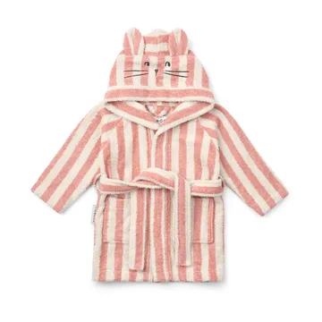 Lily badekåpe coral blush creme de la creme stripe - 7–8 år - Liewood
