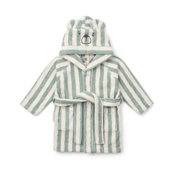 Lily badekåpe peppermint creme de la creme stripe - 1–2 år - Liewood