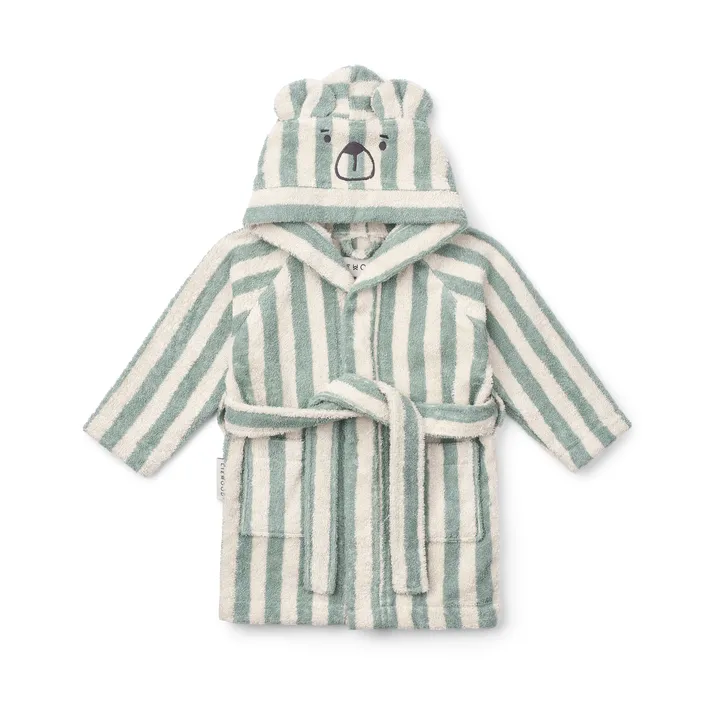 Lily badekåpe peppermint creme de la creme stripe - 1–2 år - Liewood