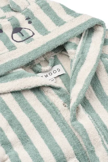 Lily badekåpe peppermint creme de la creme stripe - 7–8 år - Liewood