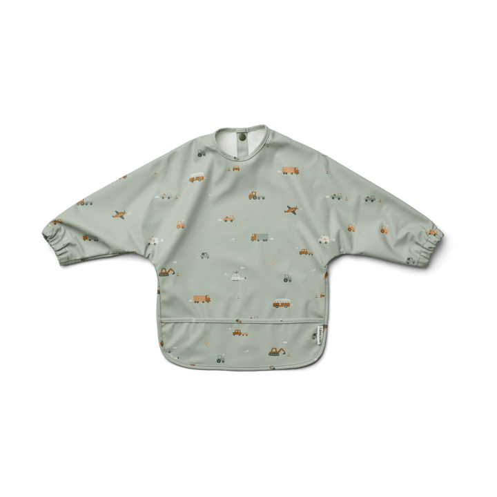 Merle smekke med erme - Vehicles-dove blue mix - Liewood