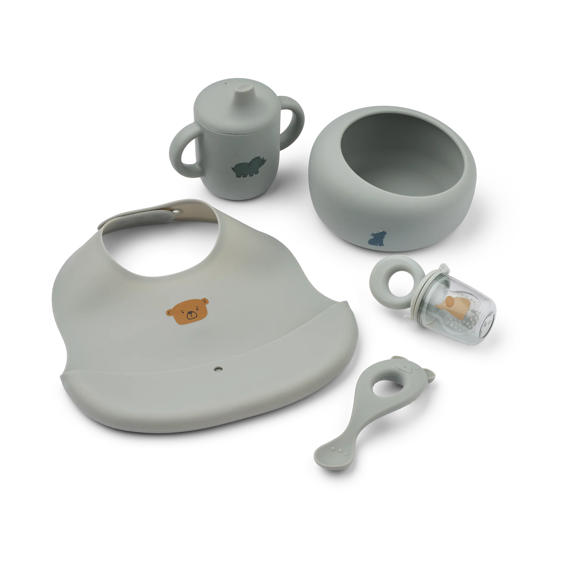 Mileah baby mealtime servisesett, Dove blue Liewood