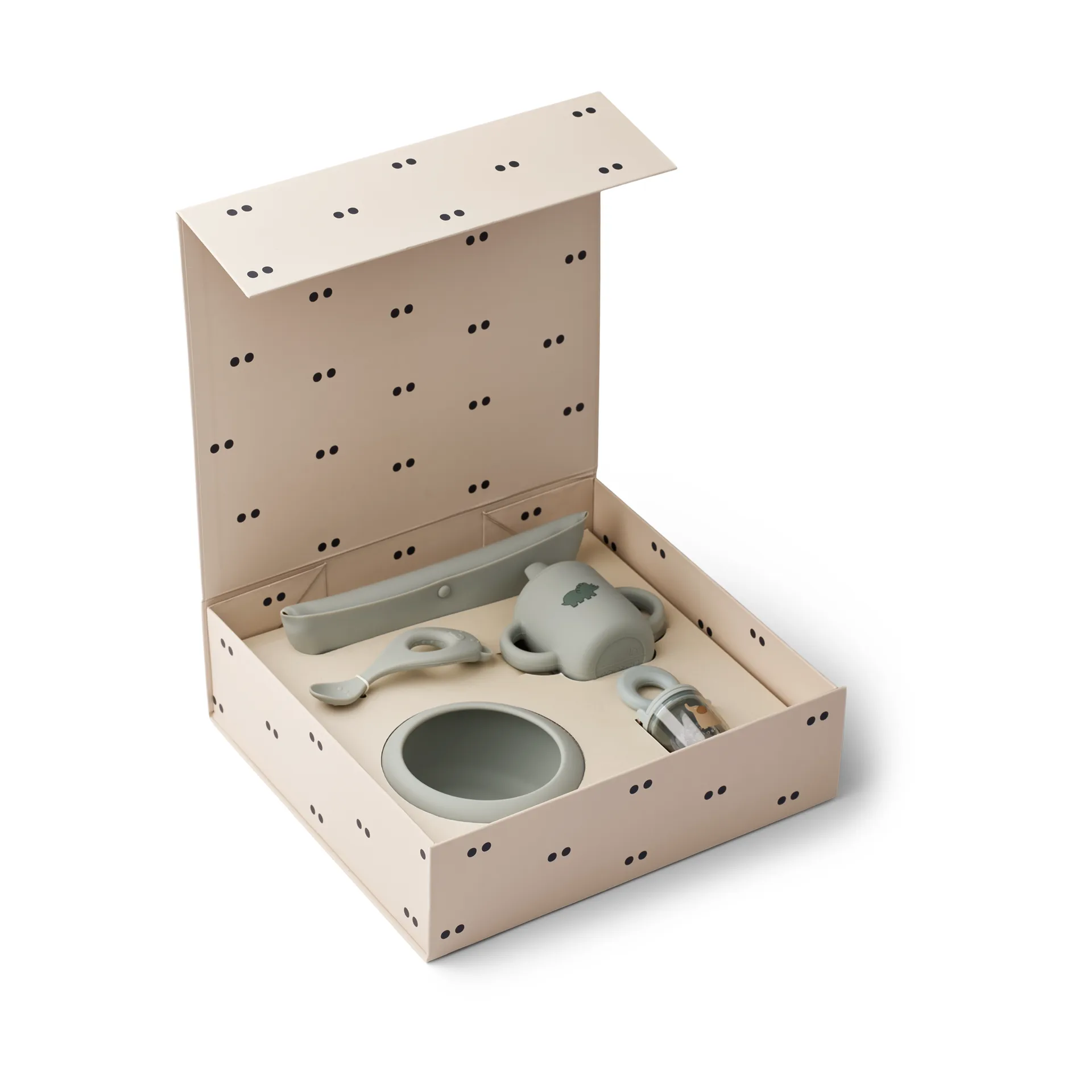 Mileah baby mealtime servisesett, Dove blue Liewood