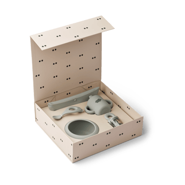 Mileah baby mealtime servisesett - Dove blue - Liewood