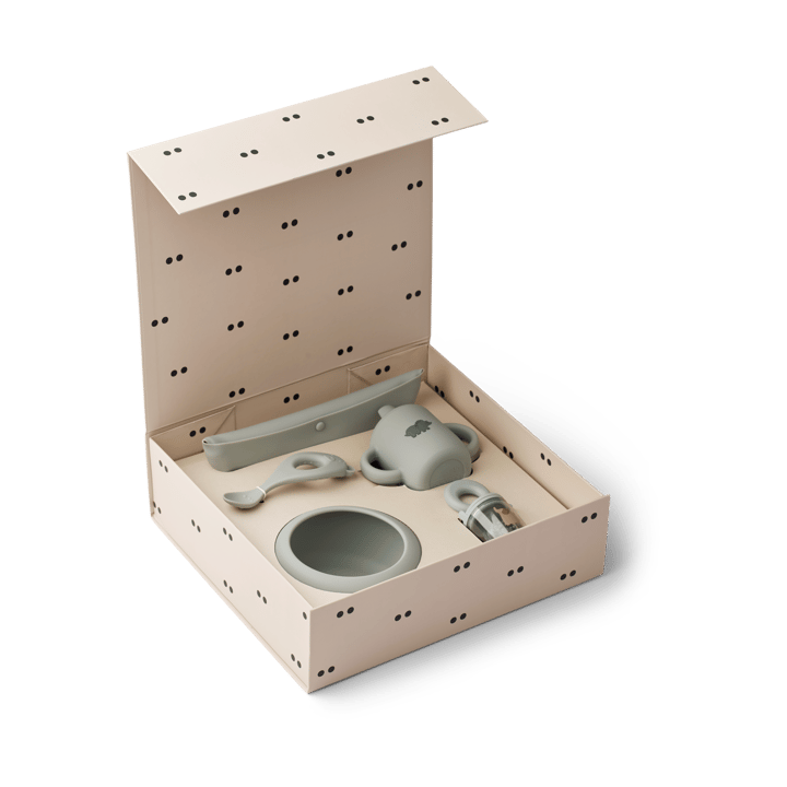 Mileah baby mealtime servisesett, Dove blue Liewood