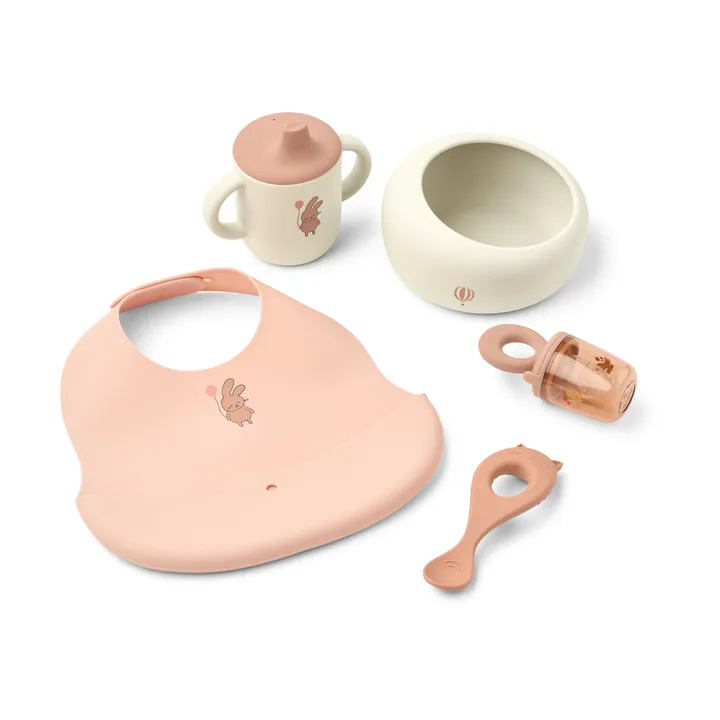 Mileah baby mealtime servisesett - Wild child/Rosey - Liewood