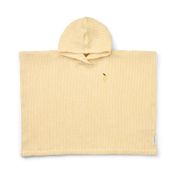 Paco badeponcho lemon yellow creme de la creme stripe - 3–4 år - Liewood