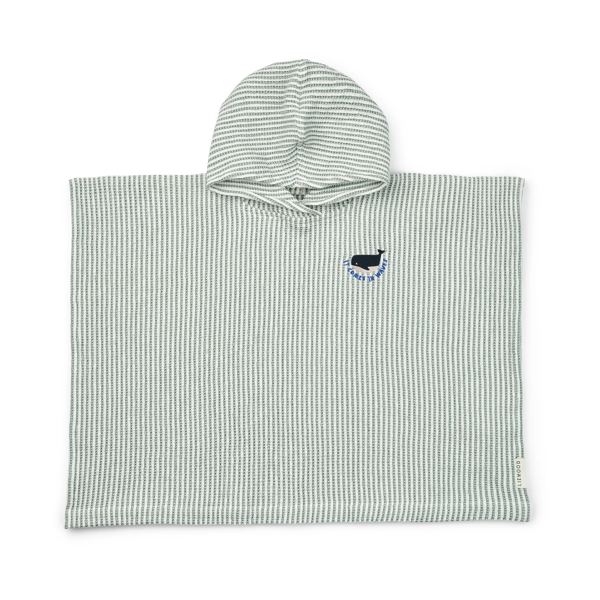 Paco badeponcho peppermint creme de la creme stripe, 3–4 år Liewood