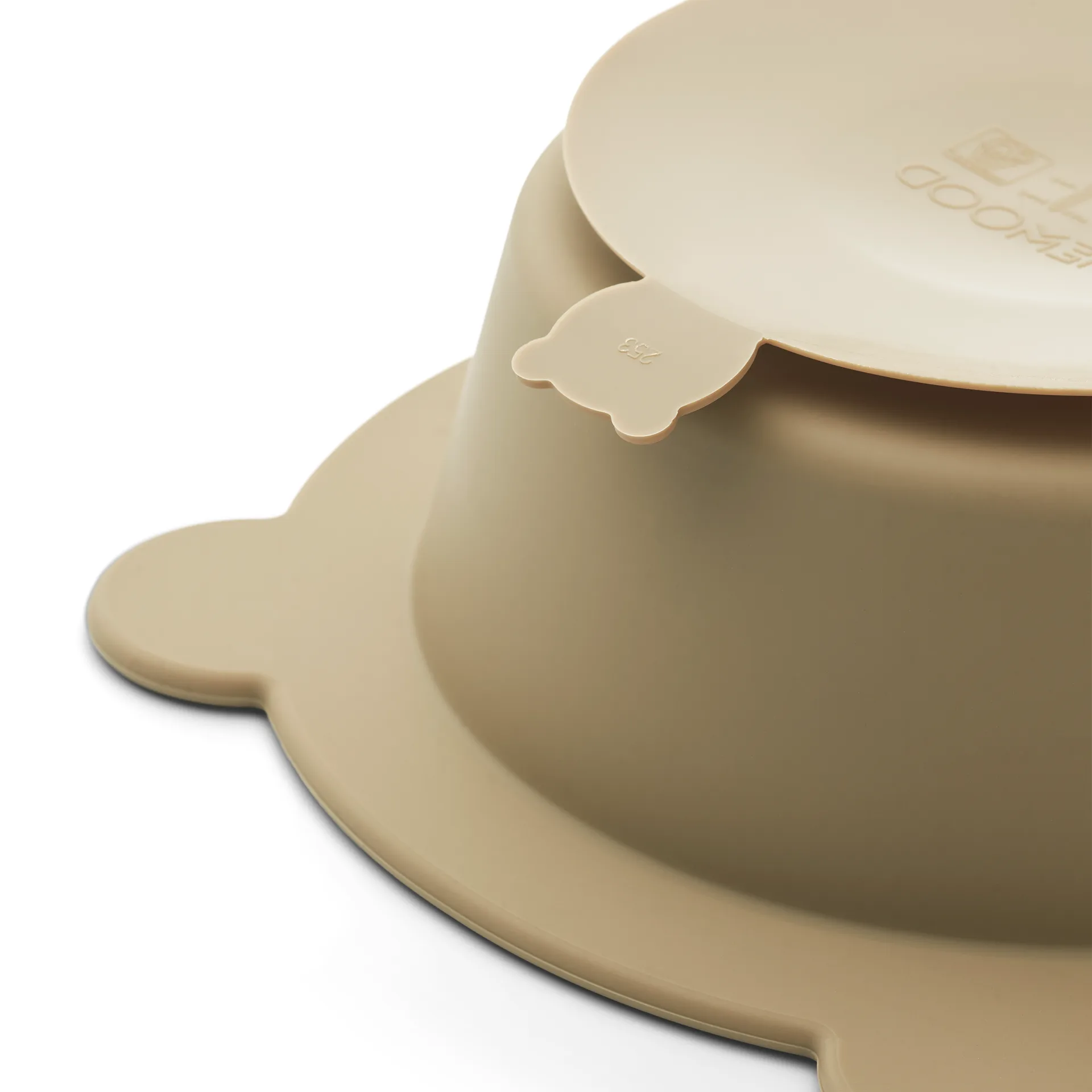 Peony bolle med sugekopp Ø16 cm 2 deler, Sandy-Oat Liewood