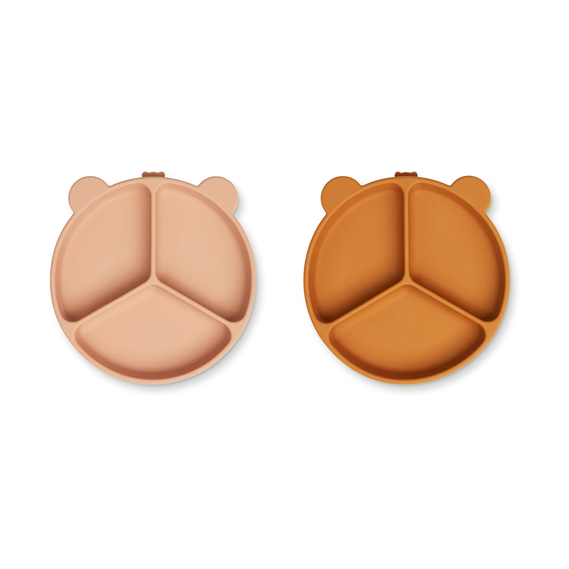 Stacy delt barnetallerken 2-pakning, Mustard-tuscany rose mix Liewood