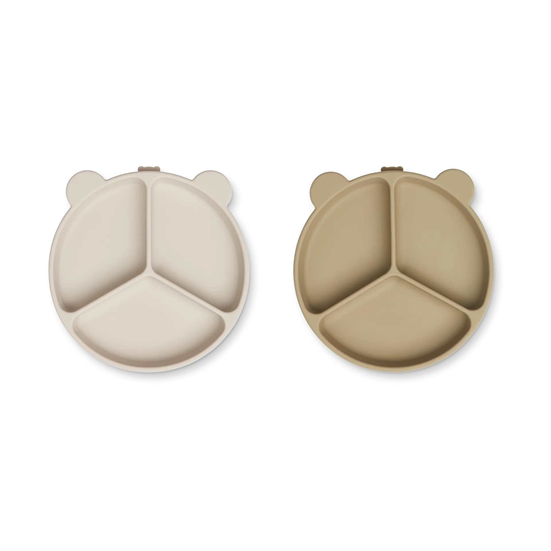 Stacy delt barnetallerken 2-pakning, Sandy-Oat Liewood