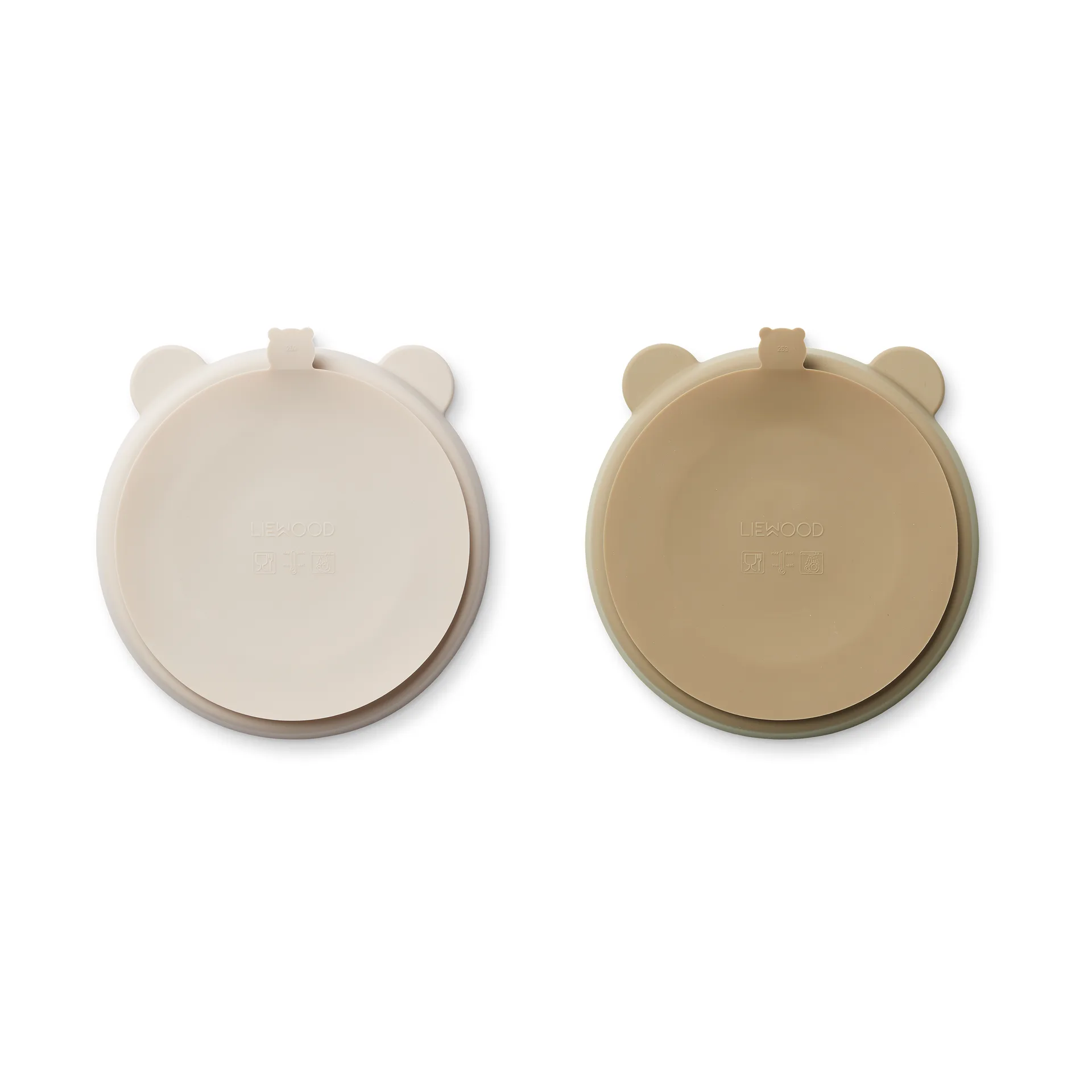 Stacy delt barnetallerken 2-pakning, Sandy-Oat Liewood