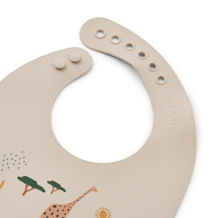 Tilda smekke silikon 2-pakning, Safari sandy mix Liewood