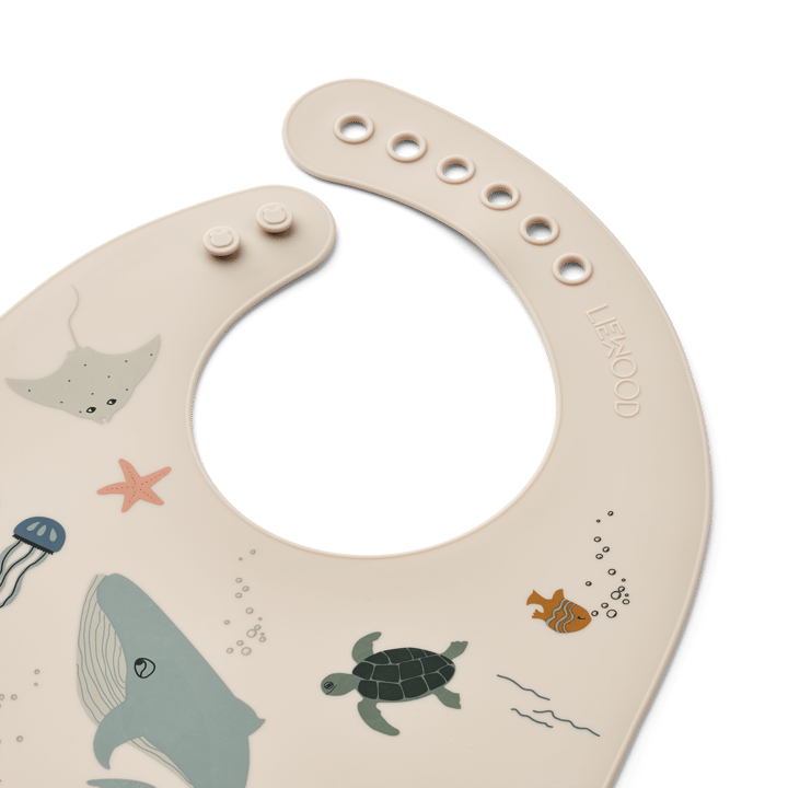 Tilda smekke silikon 2-pakning, Sea creature-Sandy Liewood
