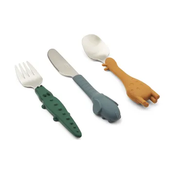 Tove all together bestikksett 3 deler - Golden caramel mix - Liewood