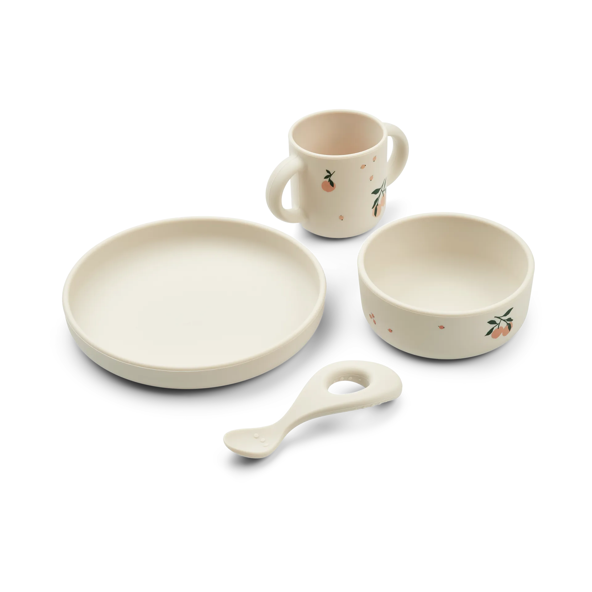 Vivi printed servisesett 4 deler, Peach-Sea shell mix Liewood