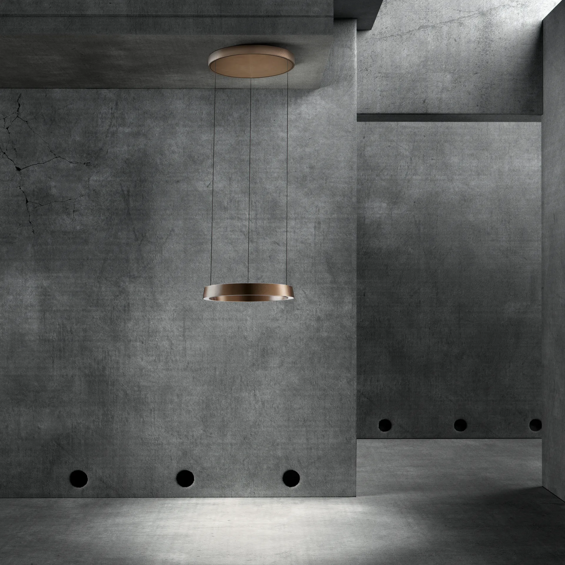 Edge round Ø40 pendel switch tune, Rose gold Light-Point