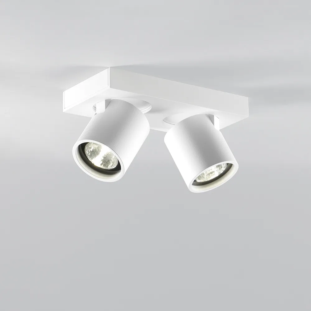 Focus 2 vegg- og taklampe, White, 3000 kelvin Light-Point