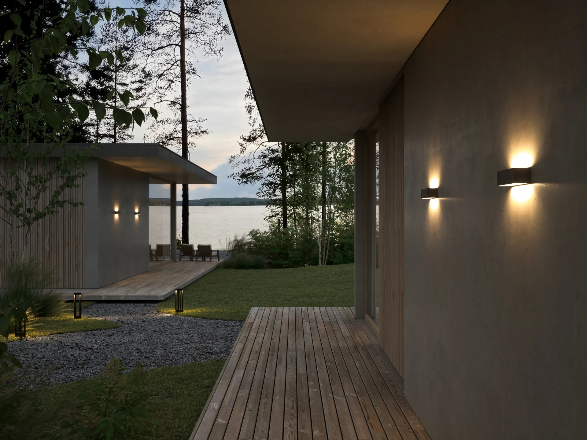 Linea W2 vegglampe switch tune, Black, 7x30 cm Light-Point