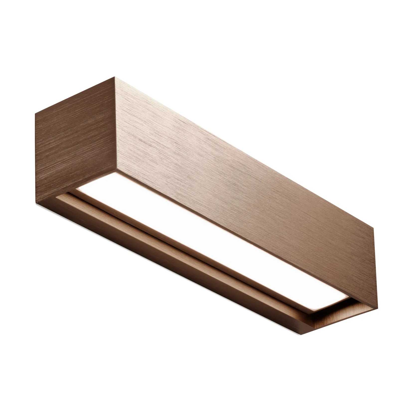 Linea W2 vegglampe switch tune, Rose gold, 7x30 cm Light-Point