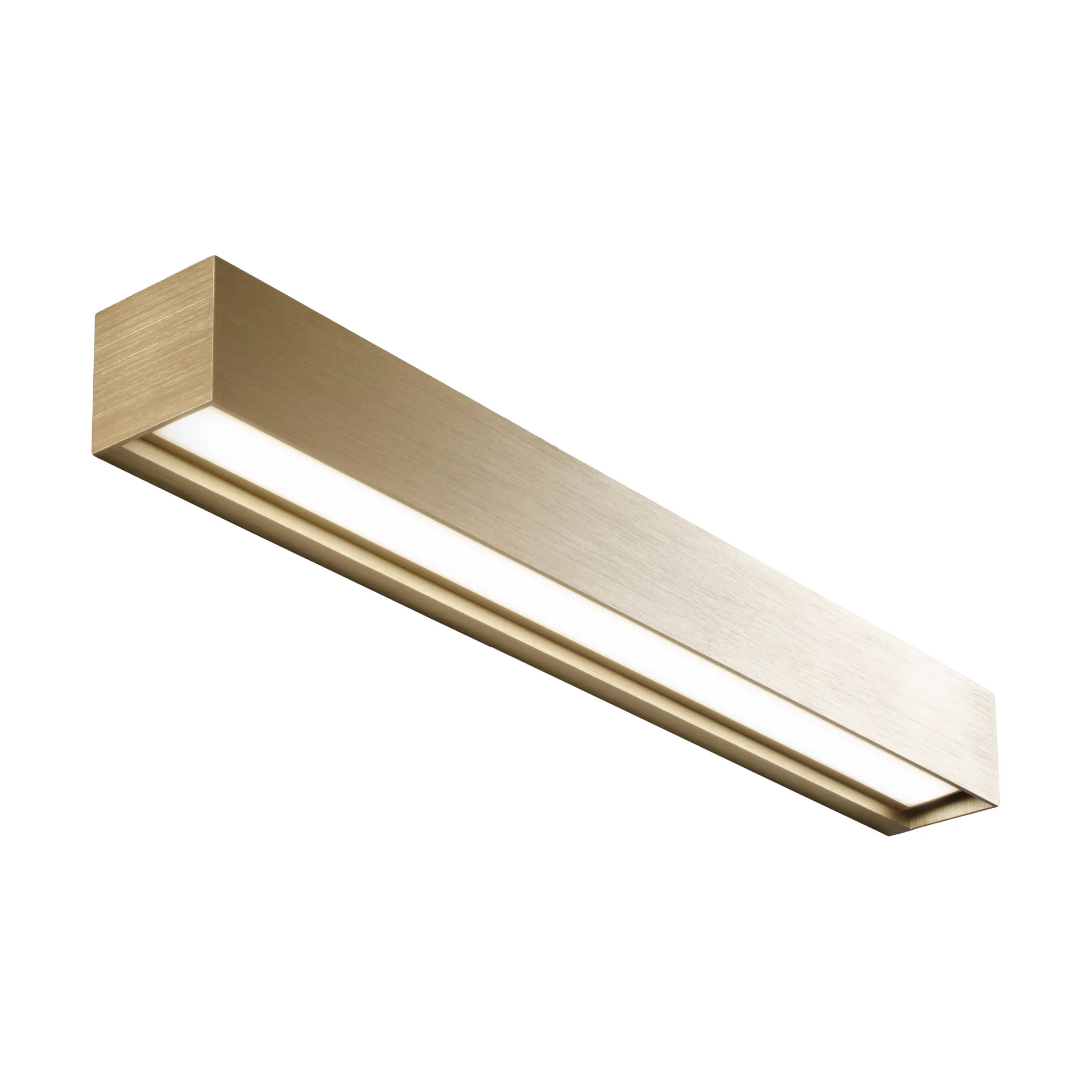 Linea W3 vegglampe switch tune, Brass, 7x60 cm Light-Point