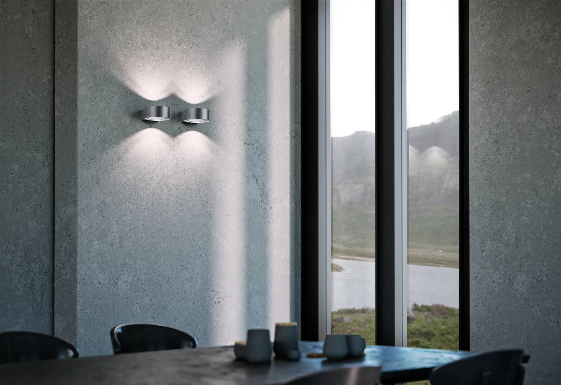 Orbit vegglampe W1 2700K, Titanium Light-Point