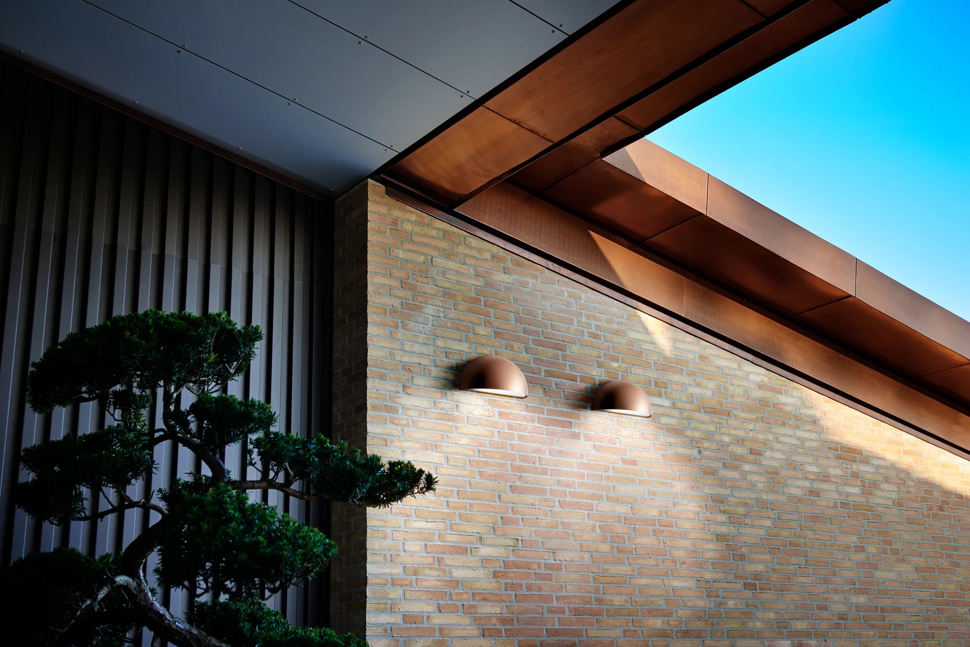 Rørhat vegglampe, Copper raw, LED Light-Point