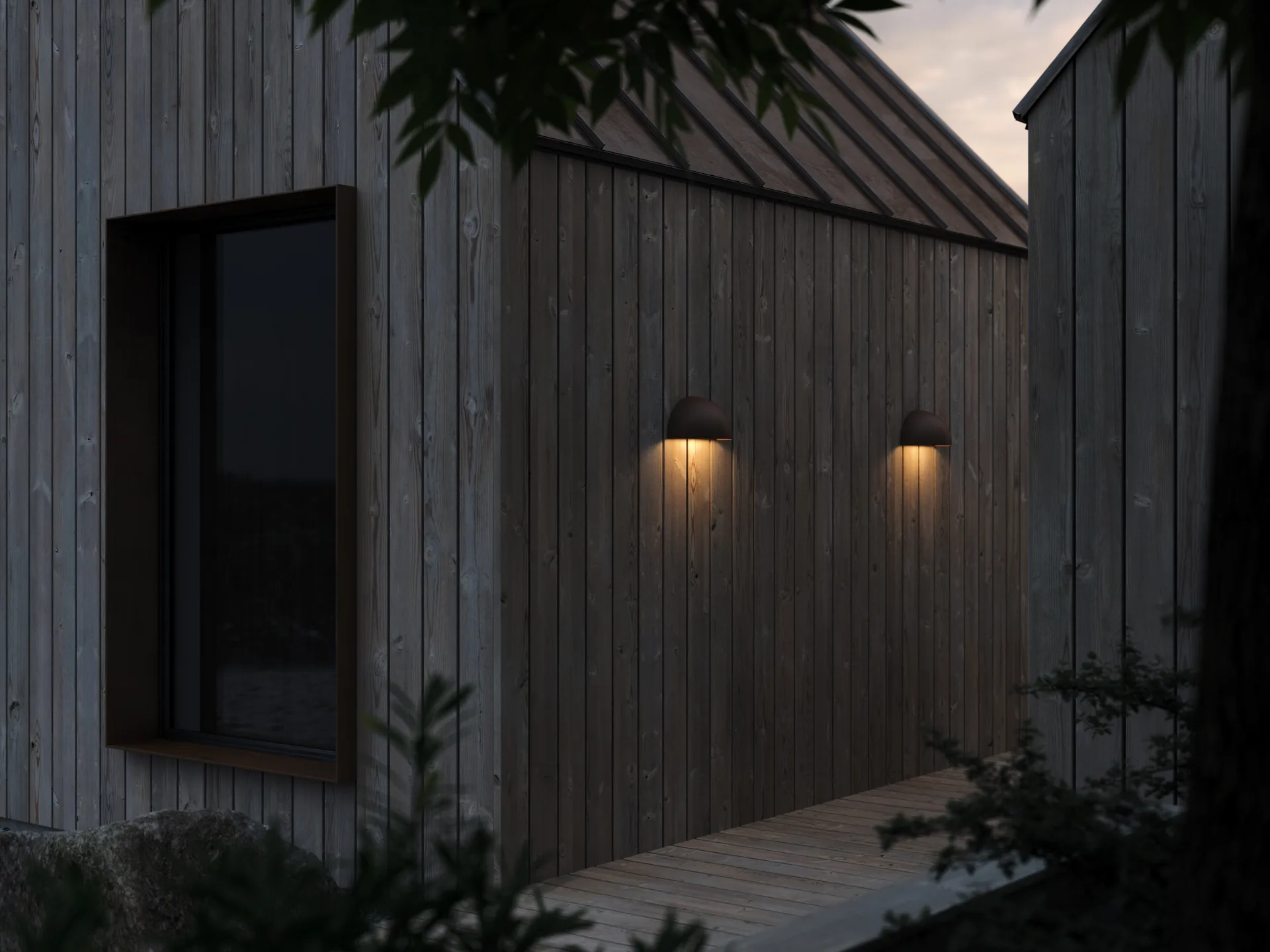 Rørhat vegglampe, Copper raw, LED Light-Point